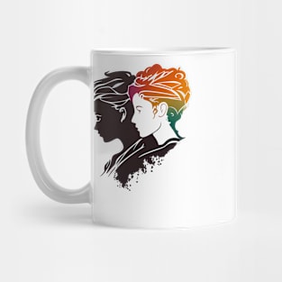 Lesbian Pride - An abstract expression of Love Mug